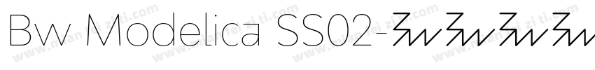 Bw Modelica SS02字体转换